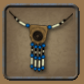 Modrý indiánský náhrdelník